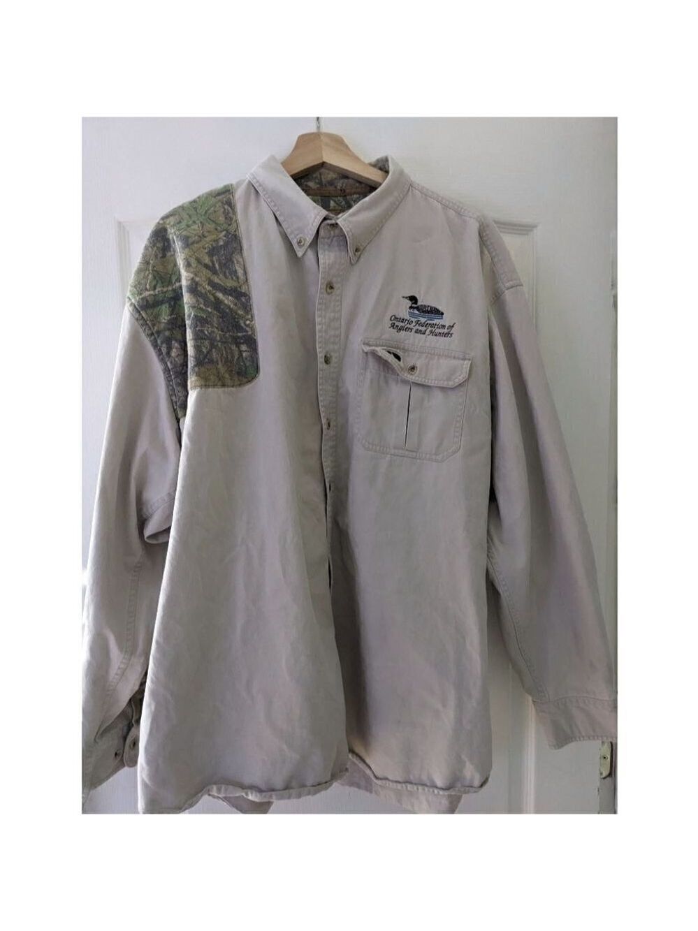 Mossy Oak | Long Sleeve Shooter Shirt with embroidery